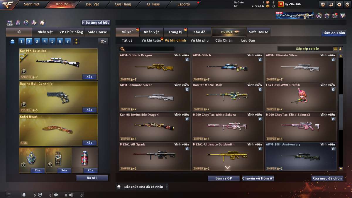 shop acc cf uy tin gia re